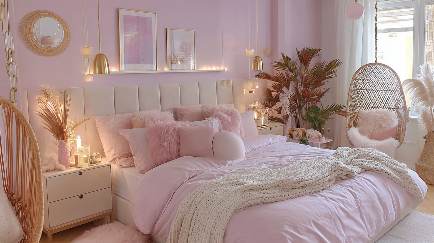 Cozy Pink Bedroom Ideas for Apartments and Small Spaces